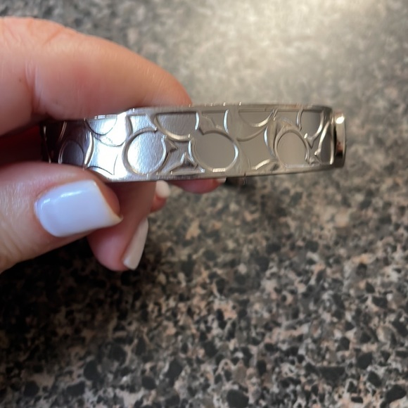 Beautiful Coach silver signature bracelet. Great to stack with other bracelets. - Picture 4 of 5